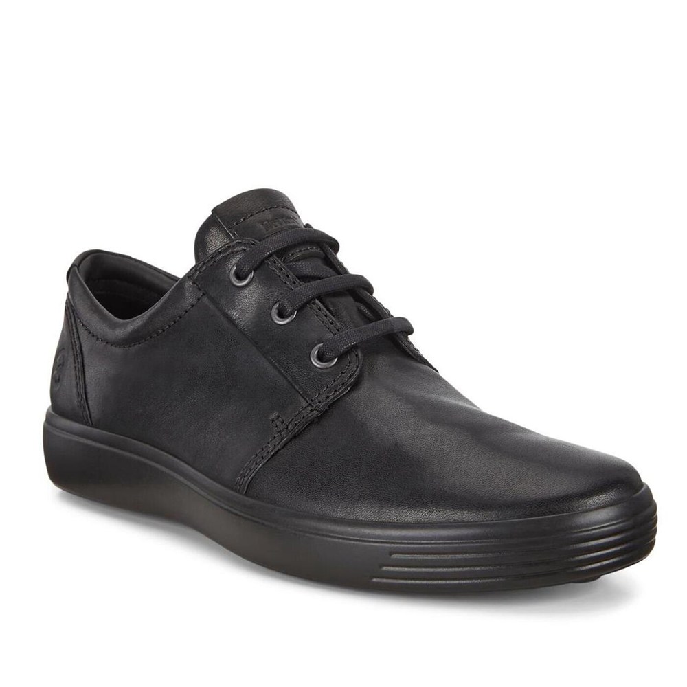 Zapatos Derby Hombre - ECCO Soft 7S - Negros - BZL234081